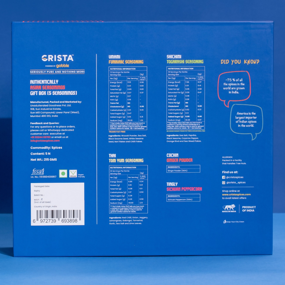 Crista Spices Authentically Asian Seasonings Crista Spices