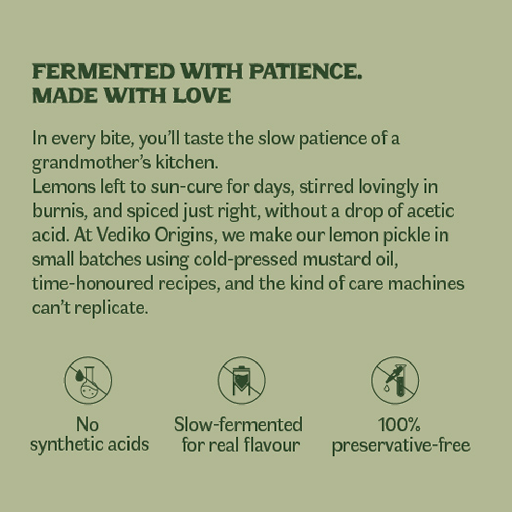 Vediko Origins Lemon Pickle Vediko Origins