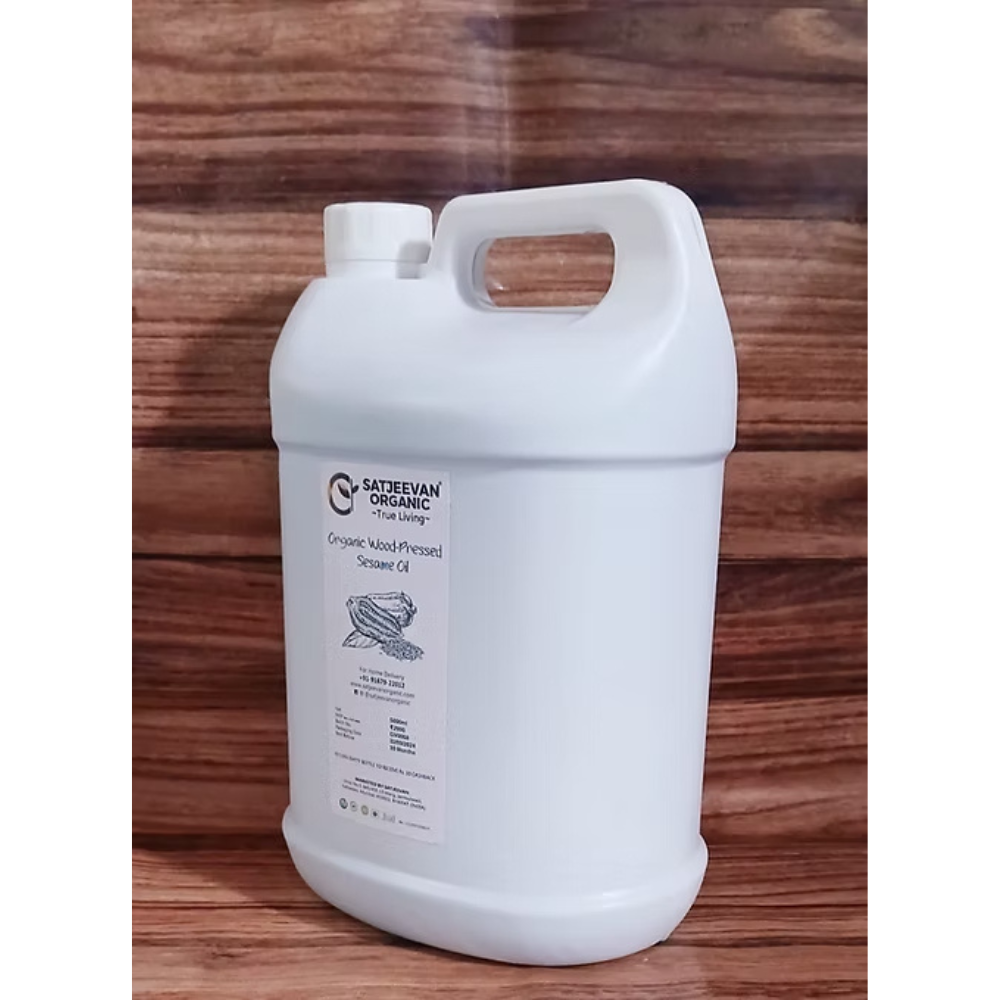 Satjeevan Organic Wood-Pressed Sesame Oil Satjeevan