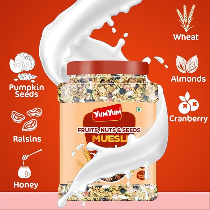 Yum Yum Fruit, Nuts & Seeds Muesli Jar Yum Yum