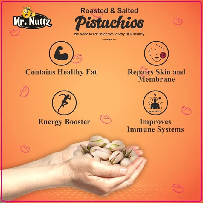 Mr. Nuttz Roasted & Salted Pistachios Pouch Yum Yum