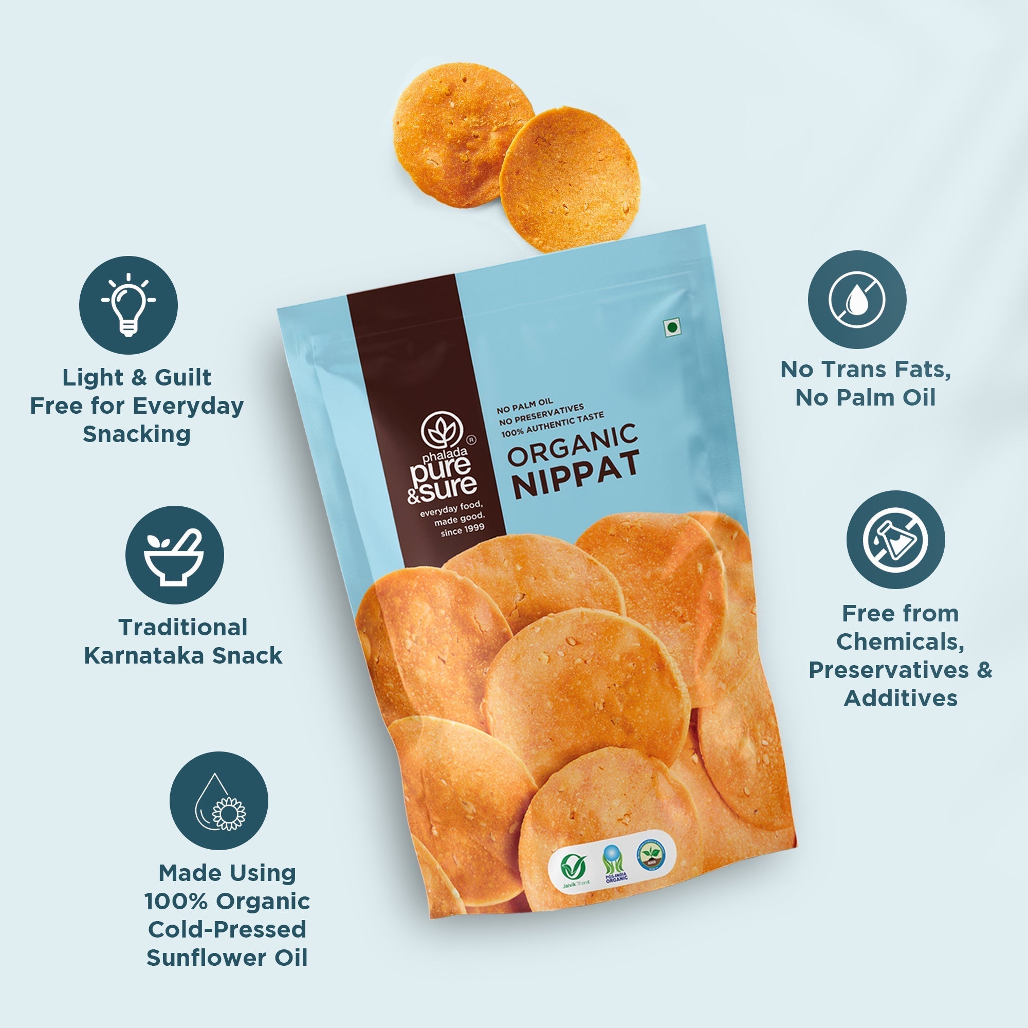 Pure & Sure Organic Nippat Pure & Sure