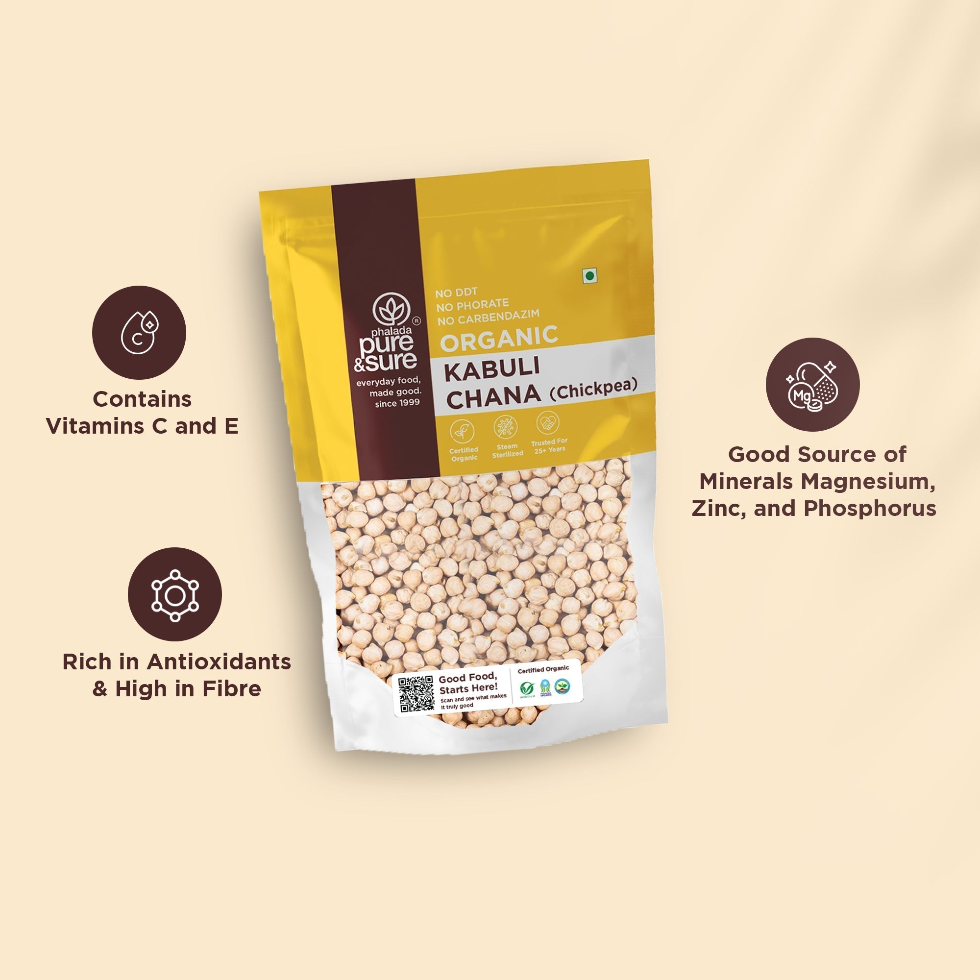 Pure & Sure Organic Kabuli Chana Pure & Sure