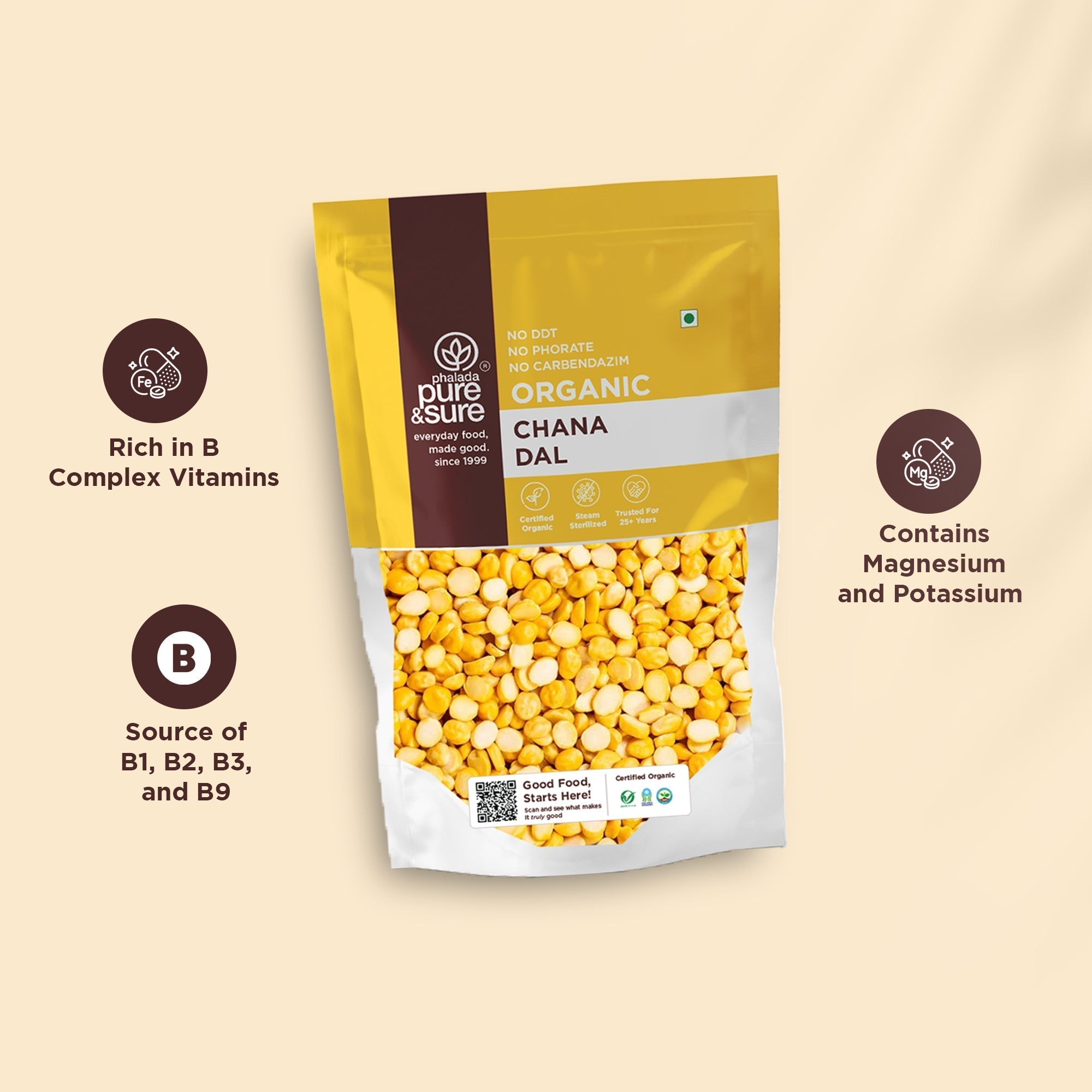 Pure & Sure Organic Chana Dal Pure & Sure