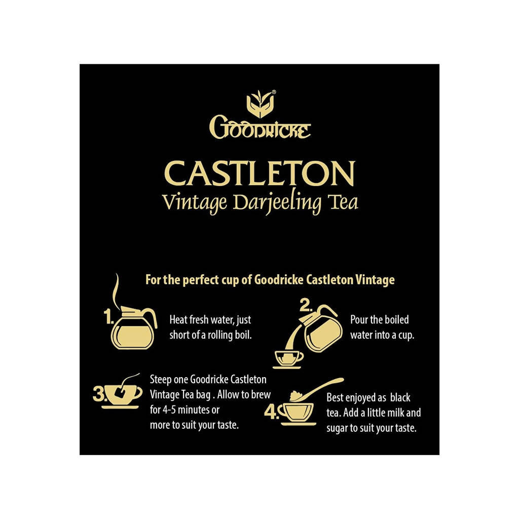 Goodricke Castleton Vintage Darjeeling Tea Bags Goodricke