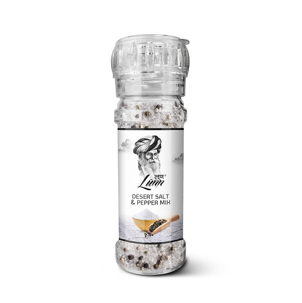 Lunn Desert Salt & Pepper Mix (Fine Grain) with Grinder - Safuron