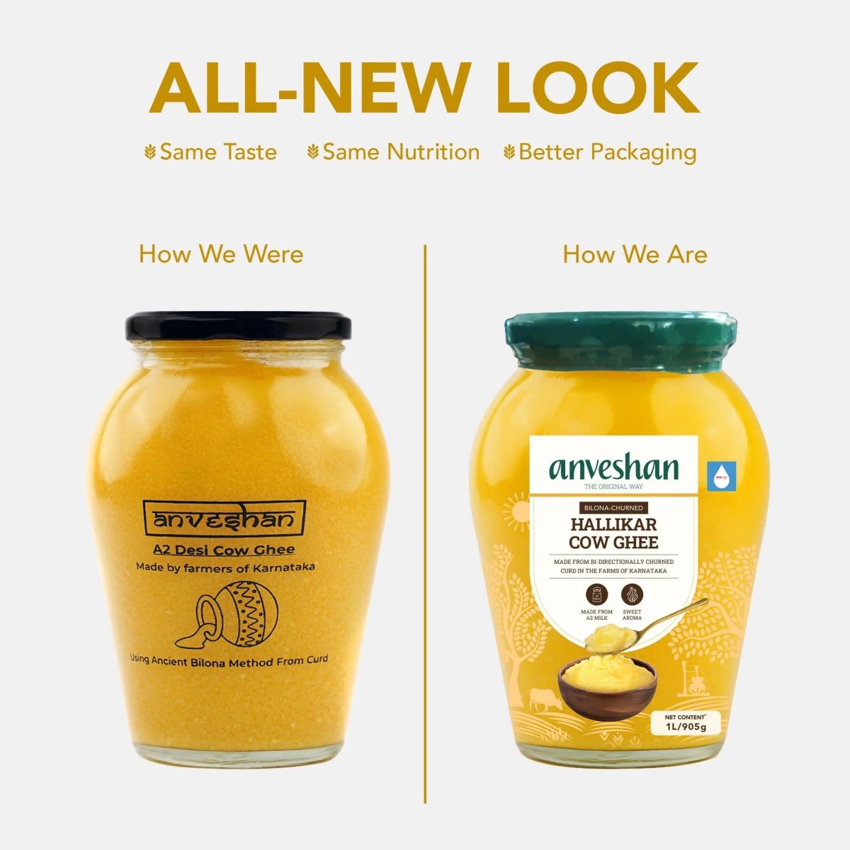 Anveshan A2 Desi Cow Ghee | Pure, Natural & Healthy Ghee | A2 Gir Cow Ghee Anveshan