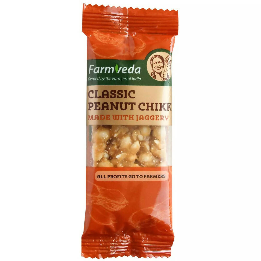 Farmveda Classic Peanut Chikki-Made With Jaggery - Safuron