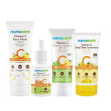 Mamaearth CSMS (Cleanser, Serum, Moisturizer, Sunscreen) Vitamin C Daily Glow Combo - Safuron