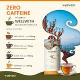 Wellwith Sea Buckthorn Raw Leaves Tea - Himalayan Herbal Leaf Tea Wellwith