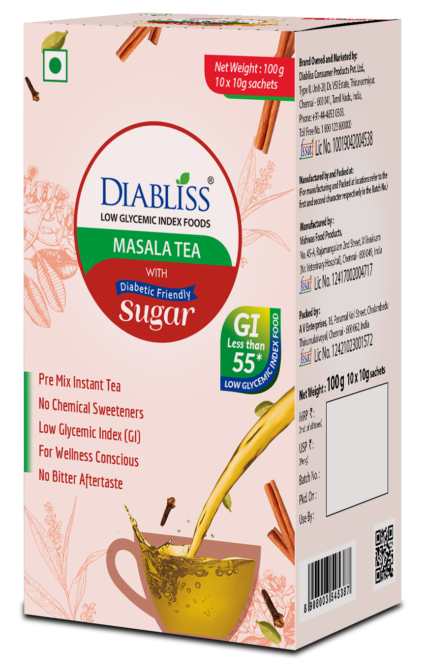 Diabliss Masala Tea With Herbal Extract Blend Diabliss