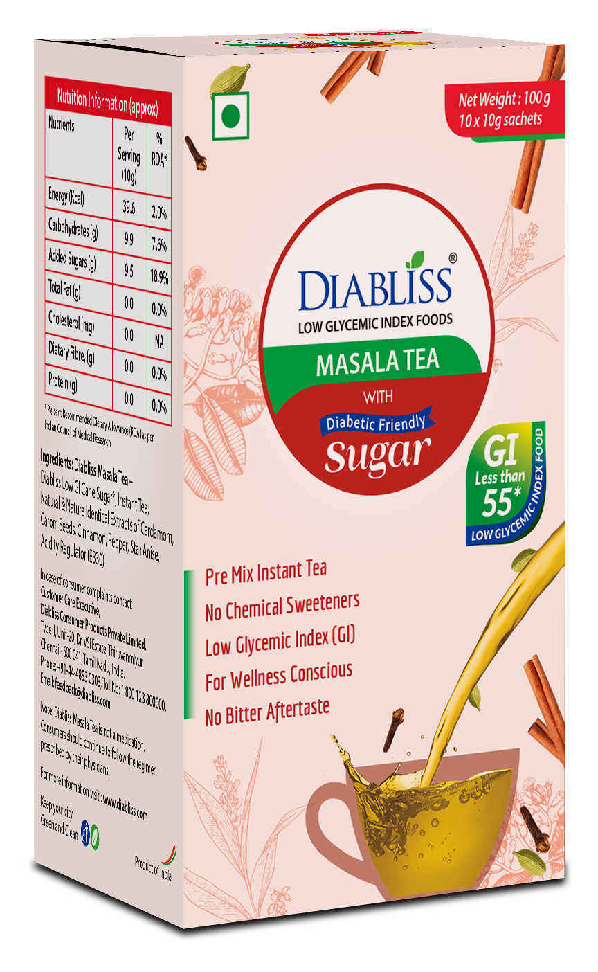Diabliss Masala Tea With Herbal Extract Blend Diabliss