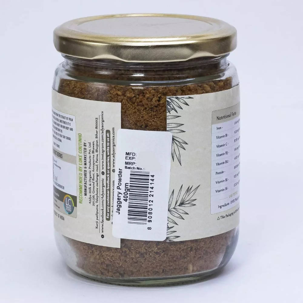 Adya Organics Date Palm Jaggery Powder Adya Organics