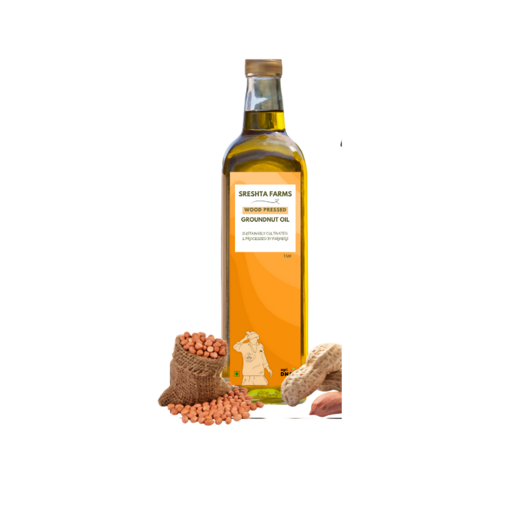 Sreshta Farms Wood Pressed Groundnut Oil Sreshta Farms