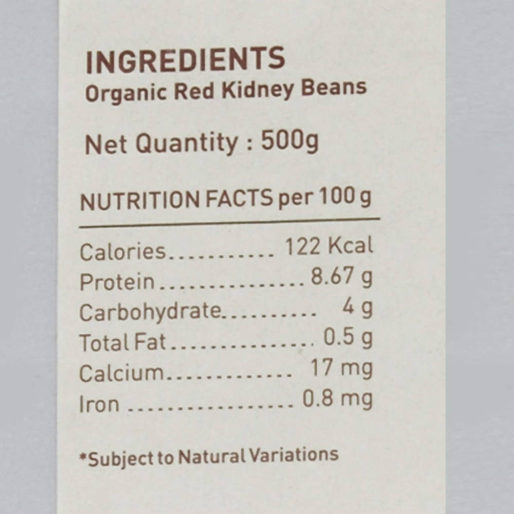 Pure & Sure Rajma / Kidney Beans Traditional Organic Pulses Pure & Sure