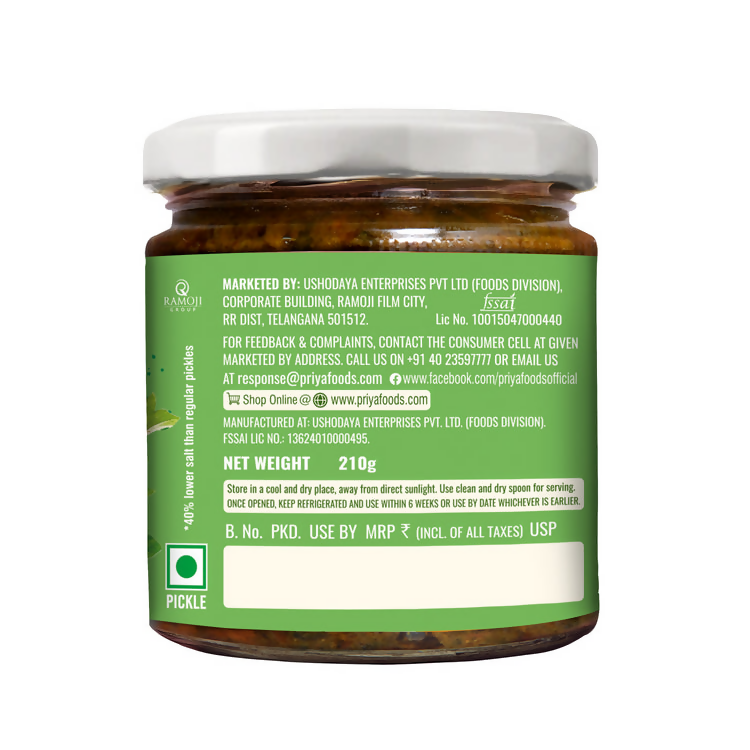 Priya Low Salt Gongura Pickle Priya
