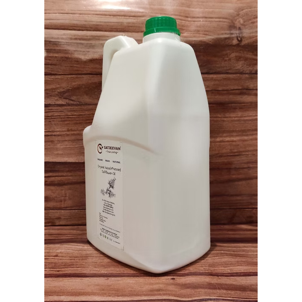 Satjeevan Organic Wood-Pressed Safflower Oil Satjeevan