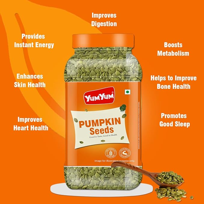 Yum Yum Roasted & Salted Pumpkin Seeds Jar Yum Yum