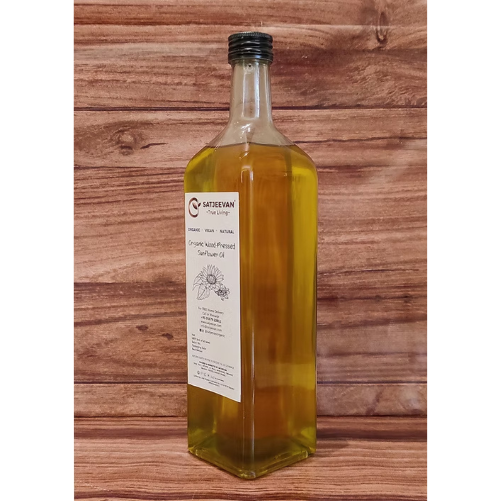 Satjeevan Organic Wood-Pressed Sunflower Oil Satjeevan