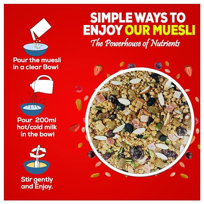 Yum Yum Fruit, Nuts & Seeds Muesli Jar Yum Yum