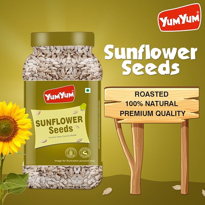 Yum Yum Roasted & Salted Sunflower Seeds Jar Yum Yum