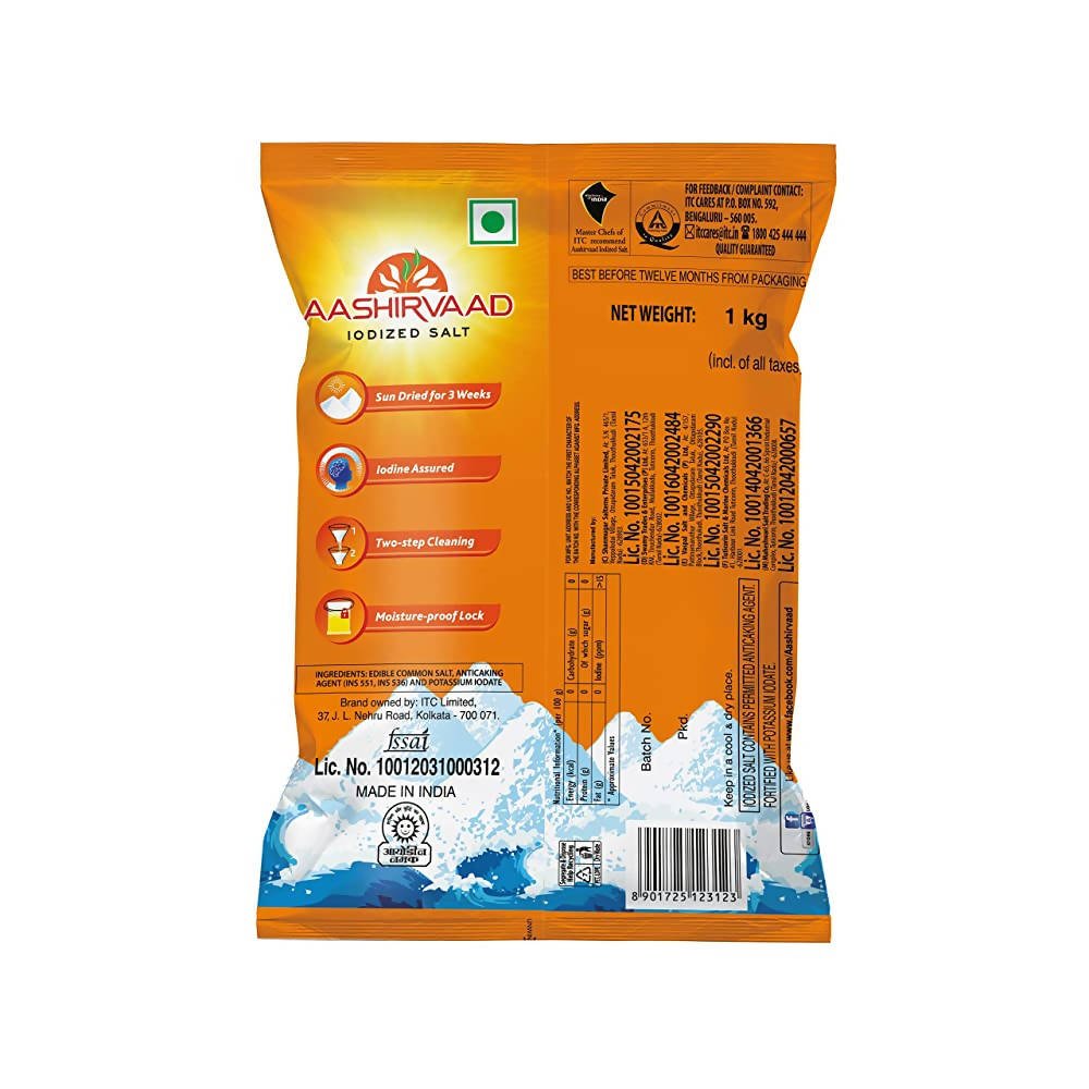 Aashirvaad Iodized Salt Aashirvaad