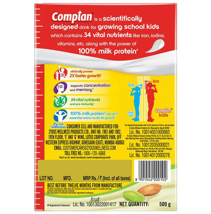 Complan Nutrition and Health Drink Pista Badam Refill Complan