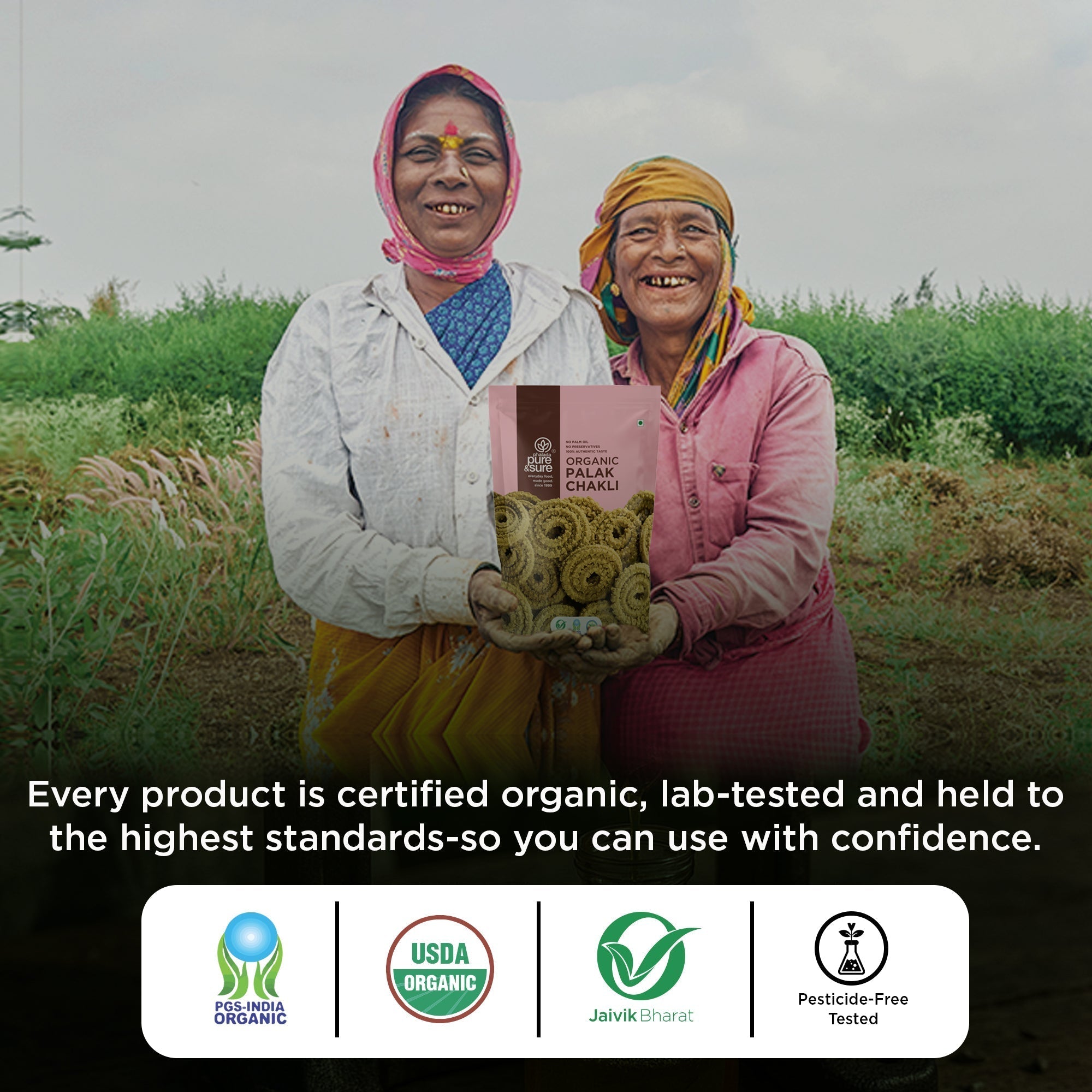 Pure & Sure Organic Palak Chakli Pure & Sure