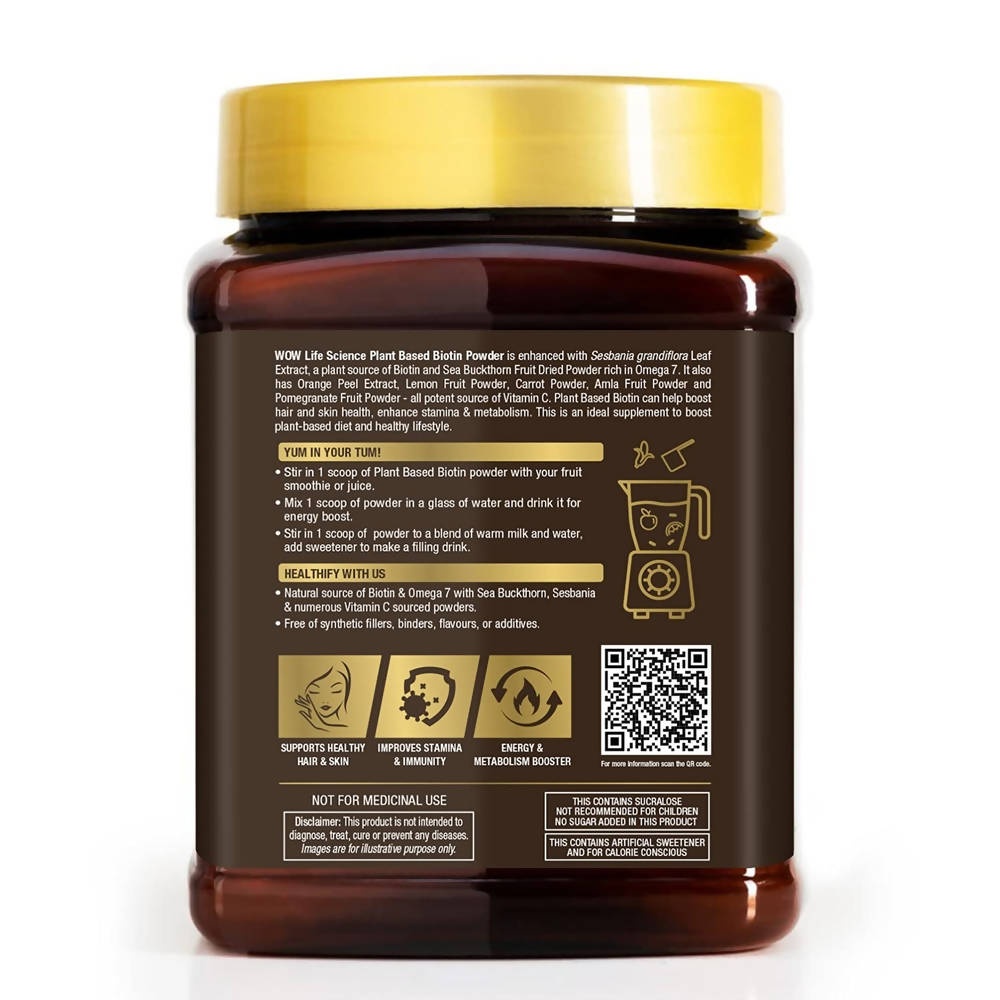 WOW Life Science Plant-Based Biotin Powder Wow Skin Science