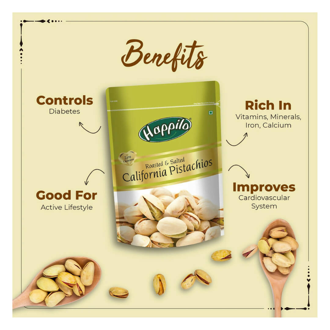 Happilo Freshly Roasted & Salted California Pistachios Happilo