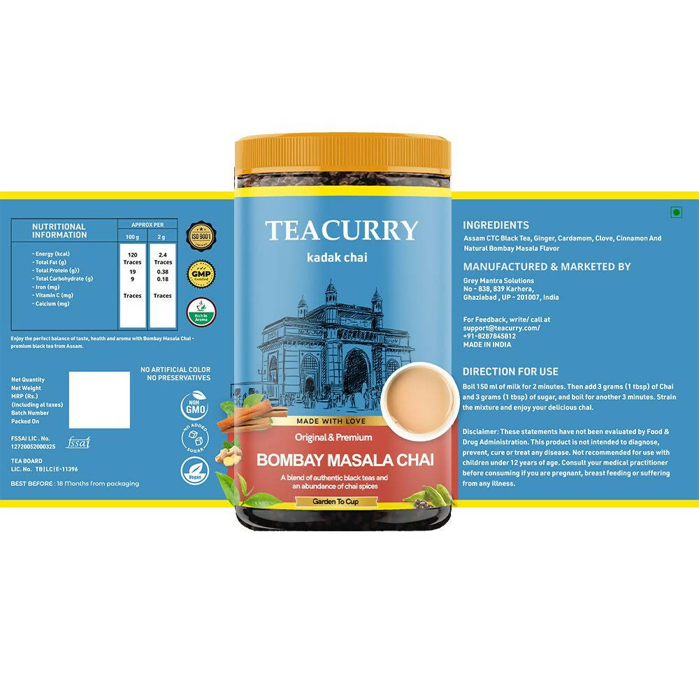 Teacurry Bombay Masala Chai Powder Teacurry