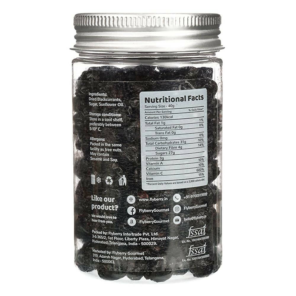 Flyberry Gourmet Dried Brilliant Blackcurrant Flyberry Gourmet