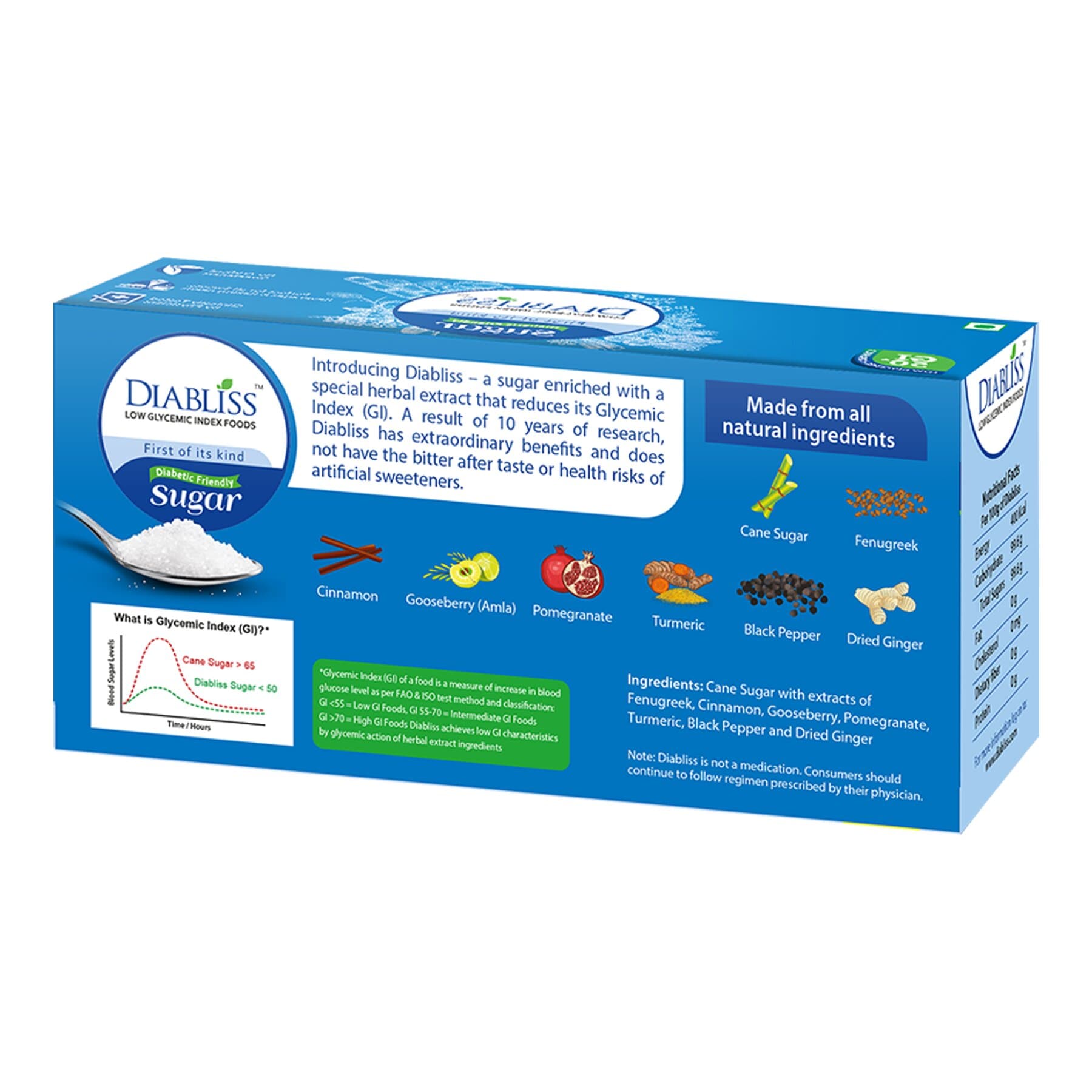 Diabliss Diabetic Friendly Sugar Sachets Diabliss