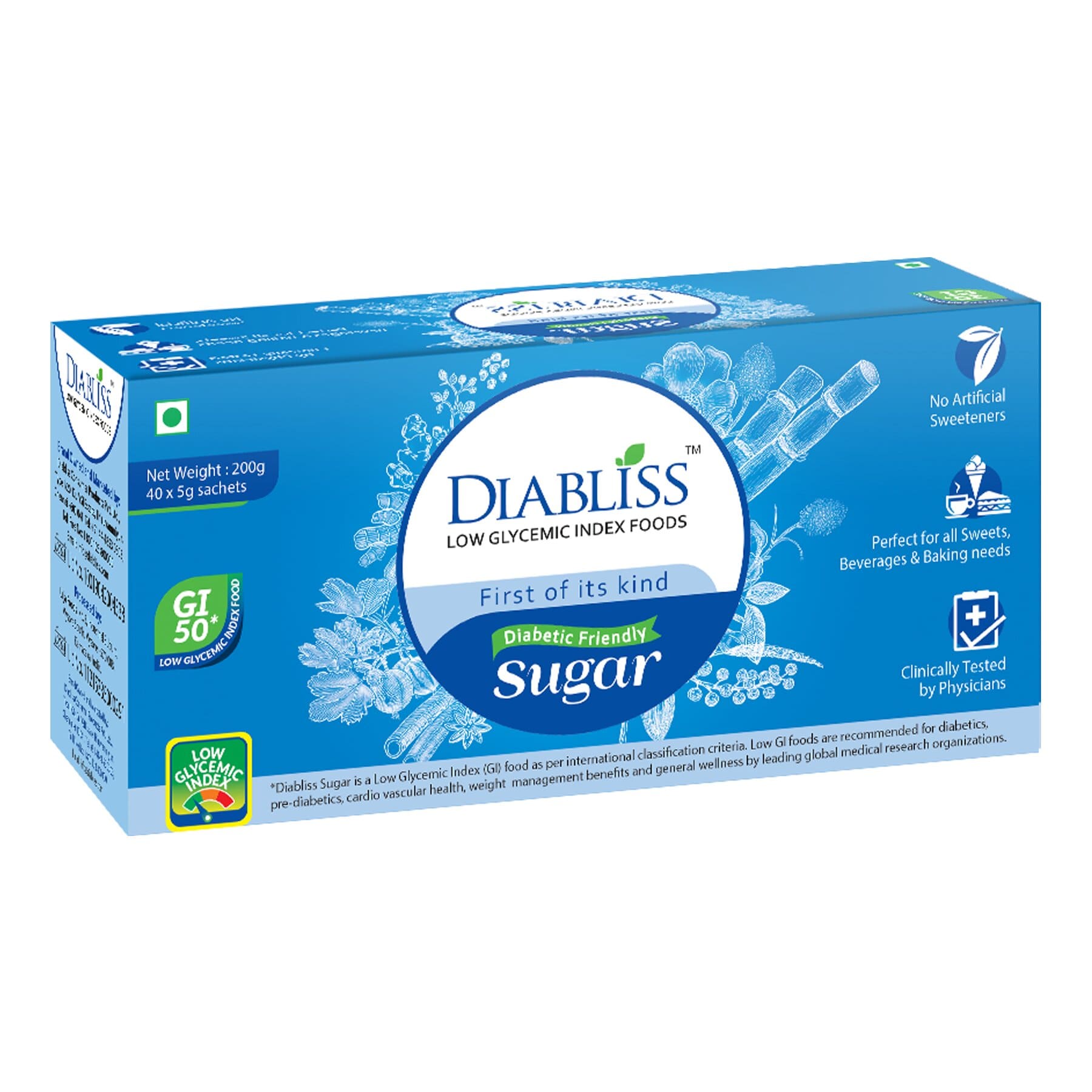 Diabliss Diabetic Friendly Sugar Sachets Diabliss