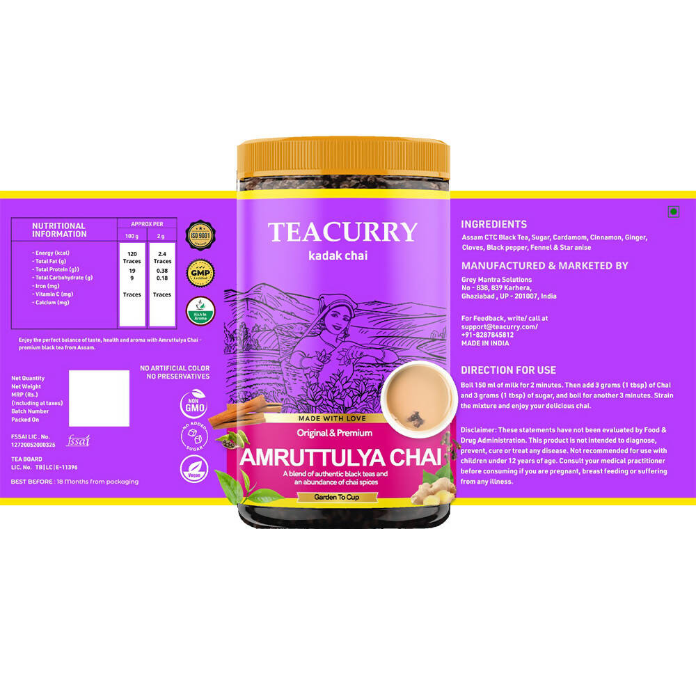 Teacurry Amruttulya Chai Powder Teacurry