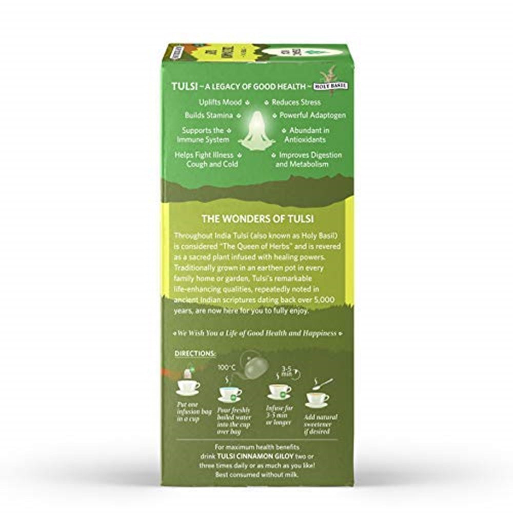 Organic India Tulsi Cinnamon Giloy Tea Bags Organic India