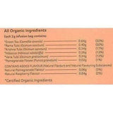 Organic India Tulsi Green Tea, Pomegranate, 25 Tea Bags Organic India