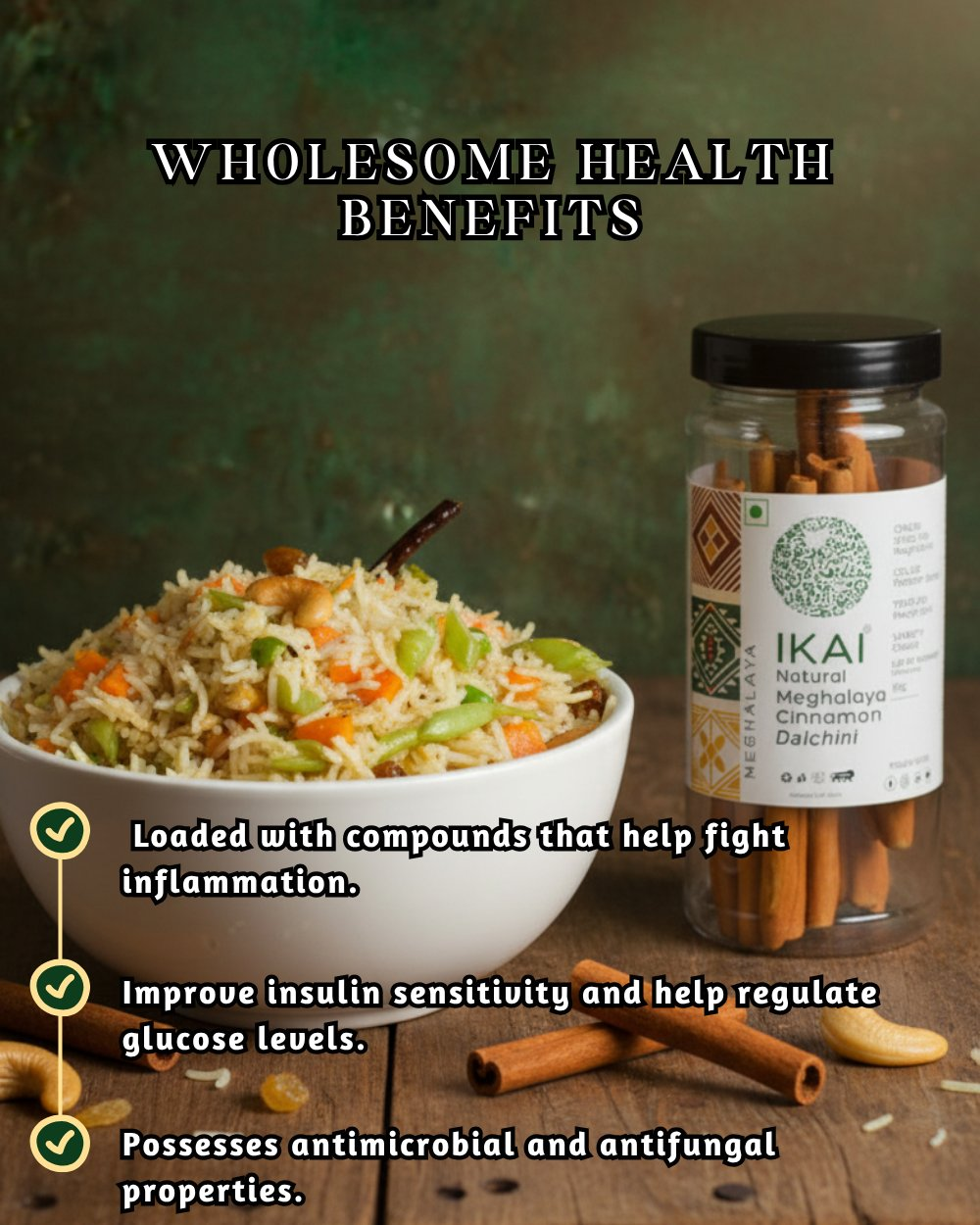 IKAI Natural Meghalaya Cinnamon IKAI