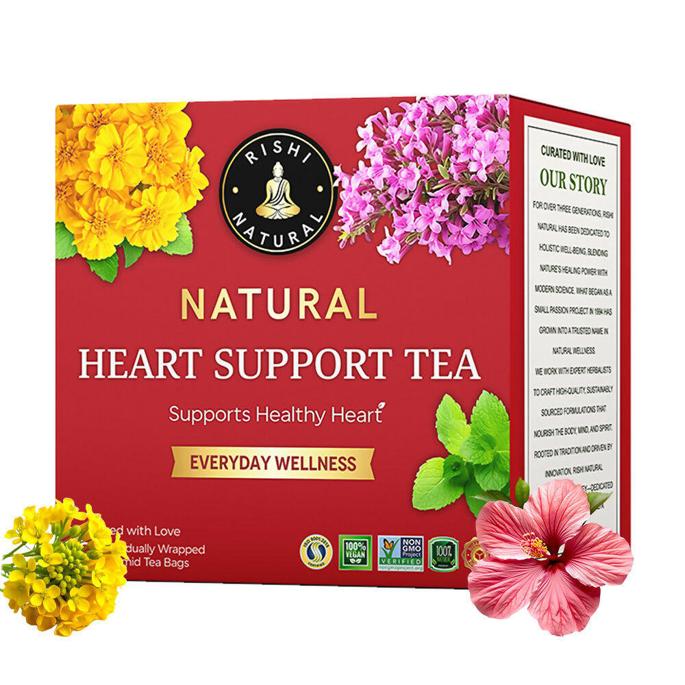 Rishi Natural Heart Support Herbal Tea Rishi Natural