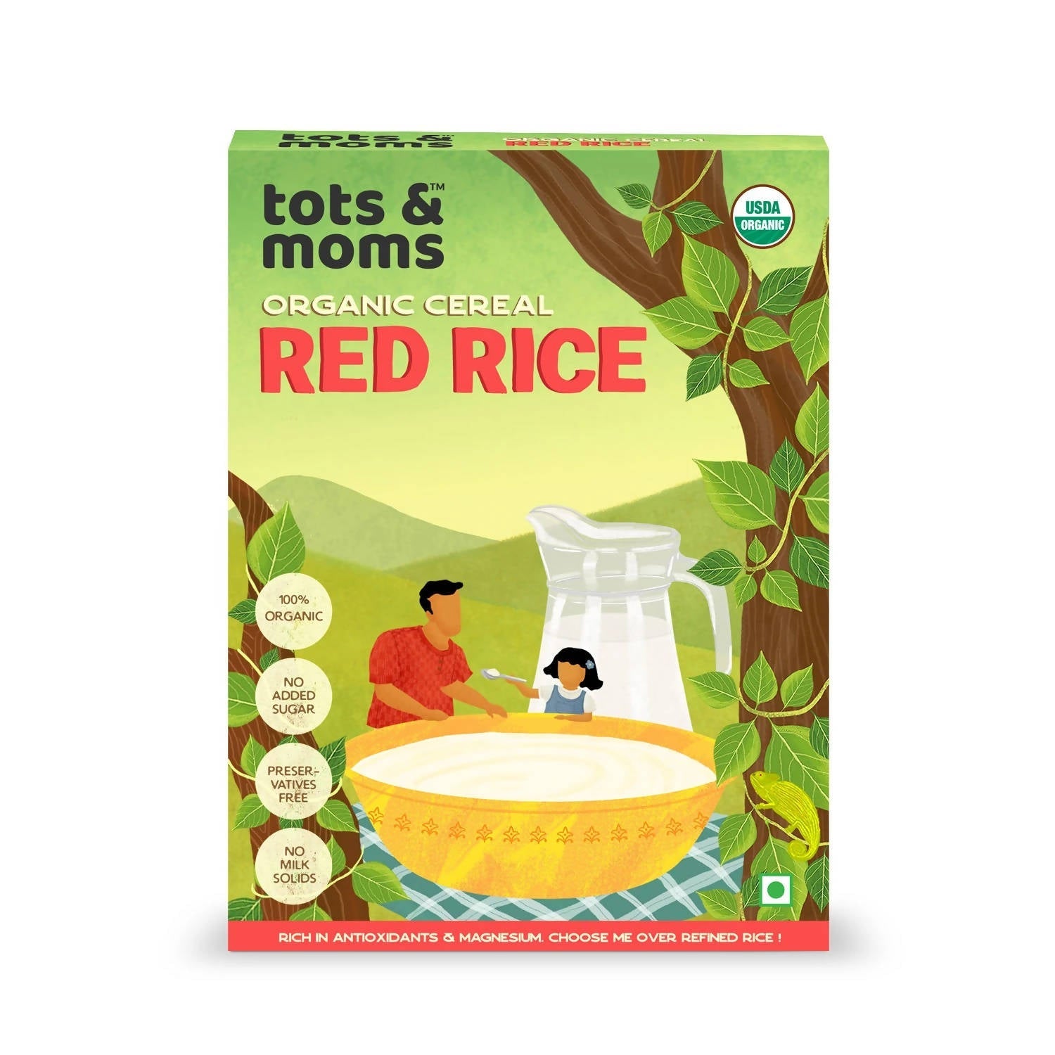 Tots and Moms Organic Red Rice Cereal - Safuron