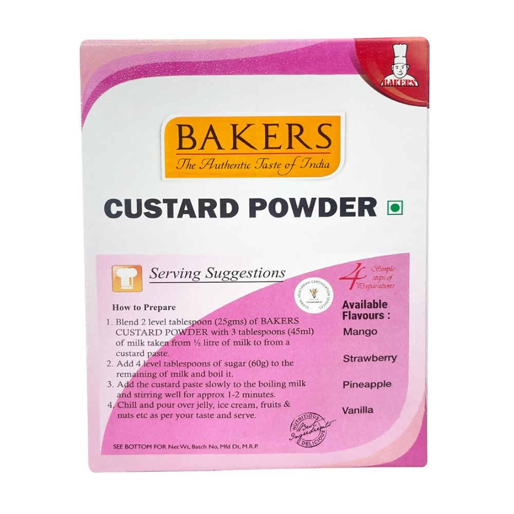 BAKERS Raspberry Flavored Custard Powder BAKERS