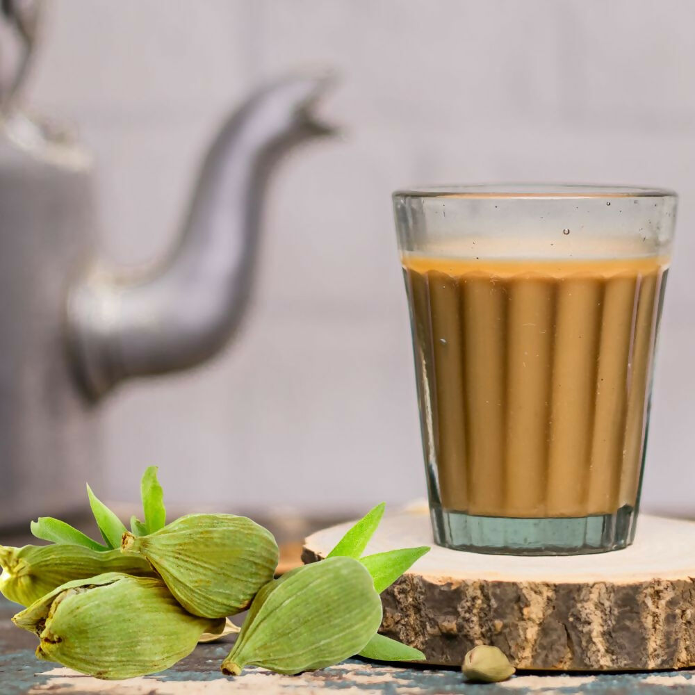 Satvi Wellness Cardamom Tea | Elachi tea | Natural Cardamon with Black Tea Satvi Wellness