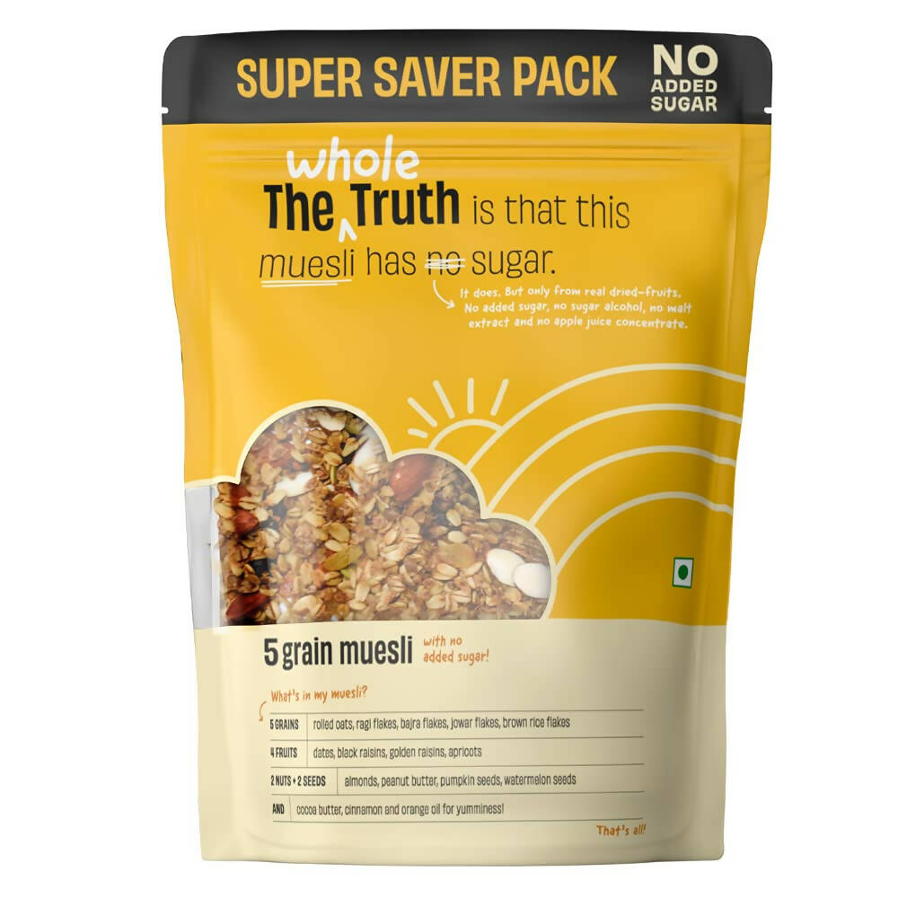 The Whole Truth 5 Grain Muesli (No Added Sugar) - Safuron