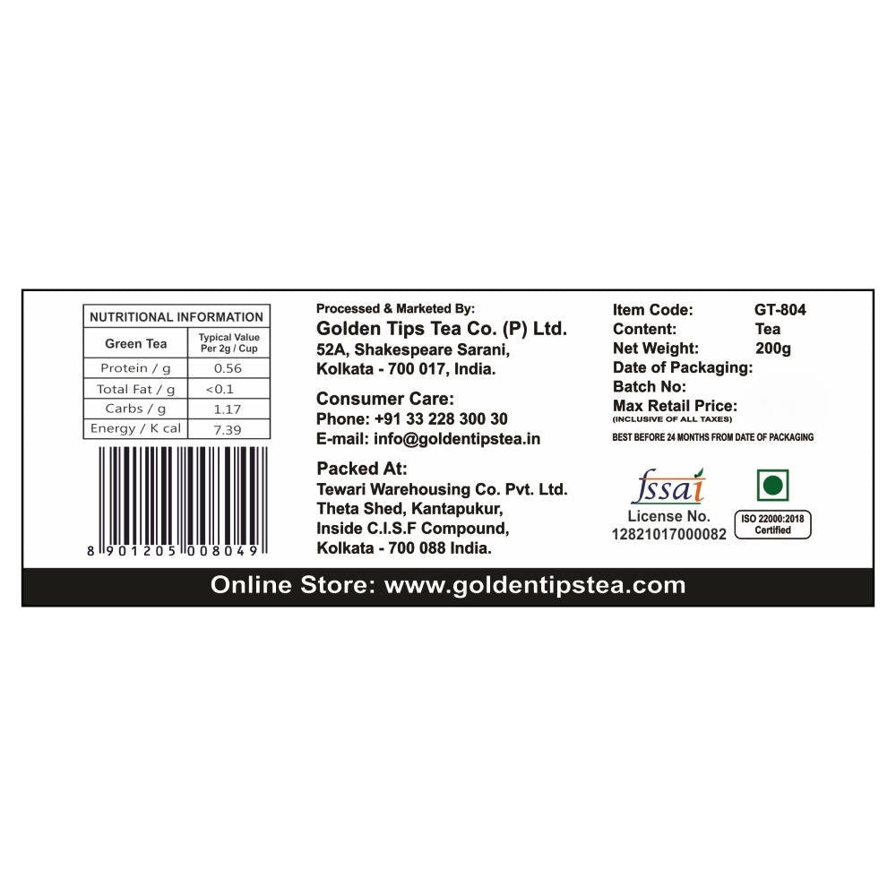 Golden Tips Green Tea - Tea Bags Golden Tips