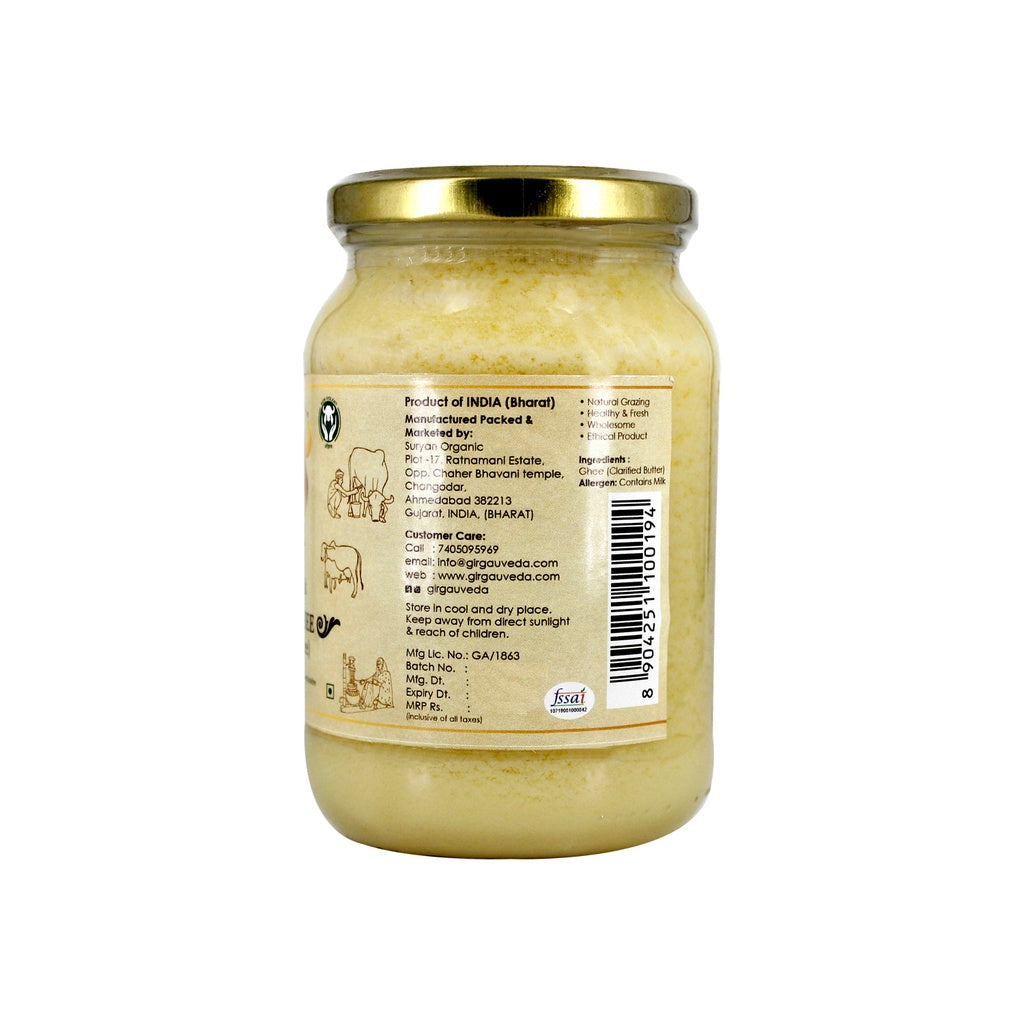Gir Ahinsak Gau Ghee (A2) Bilona - A2 Ghee, Traditional Bilona Ghee, Desi Pure Breed Gir Gaumata (A2) Gir Gauveda