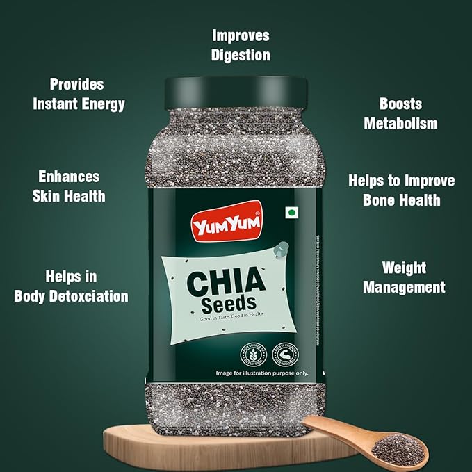 Yum Yum Raw Chia Seeds Jar Yum Yum