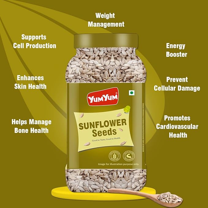 Yum Yum Roasted & Salted Sunflower Seeds Jar Yum Yum
