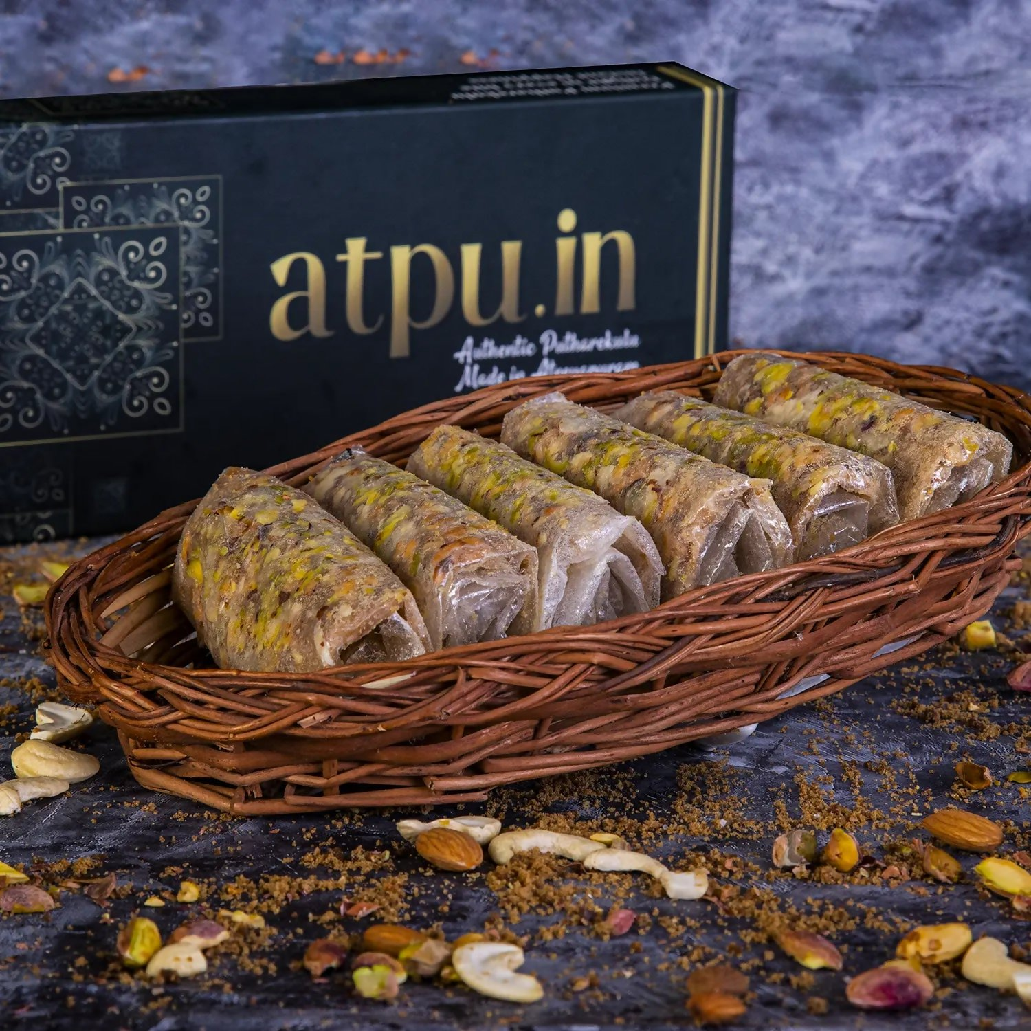 ATPU’s Traditional Dry Fruits Putharekulu with Jaggery (Bellam) ATPU’s