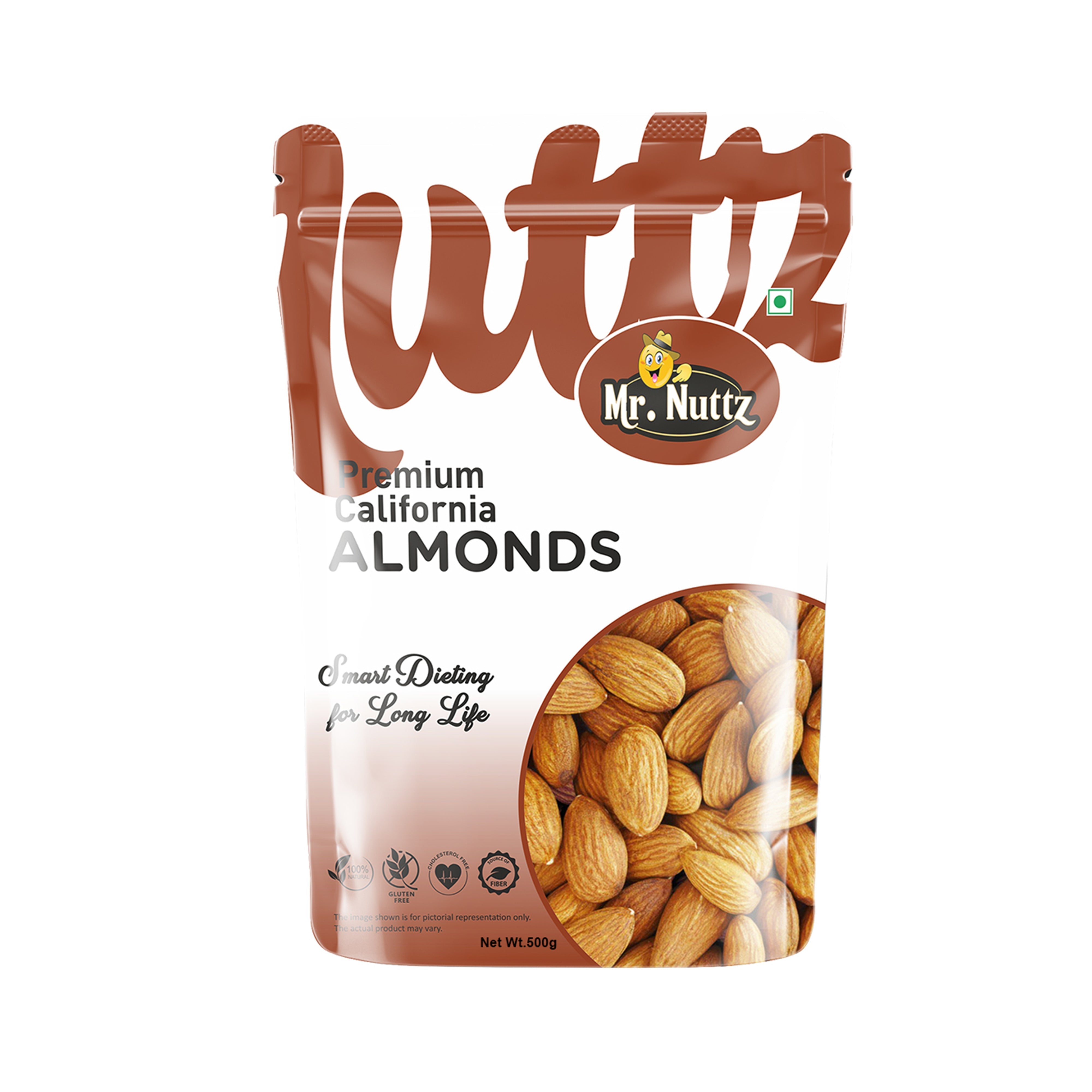 Mr. Nuttz California Almonds Pouch - Dista