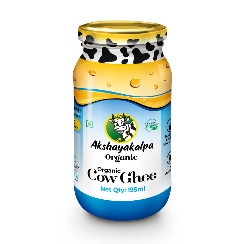Akshayakalpa Organic Cow Ghee | Pure Organic Ghee | Certified Organic Desi Ghee - Safuron